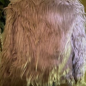 Tan Sherpa fur jacket